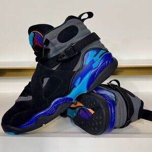 Air Jordan 8 Retro “Aqua” 2015 GS 6Y W 7.5 Preowned Clean Iconic Blue Splash 🔥